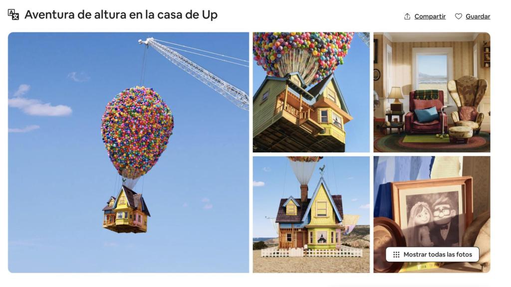 Aventura de altura en la casa de Up.