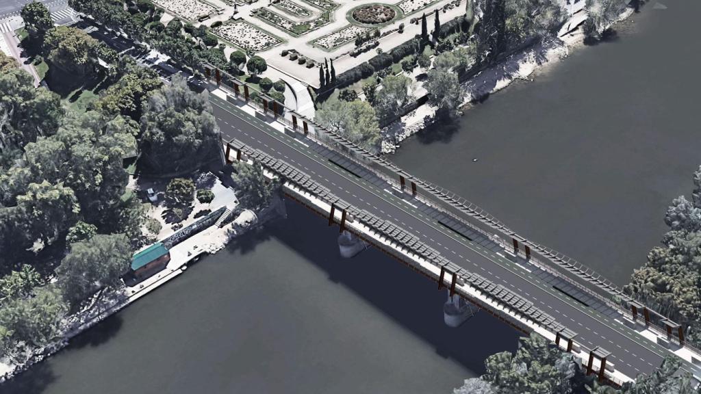 Imagen del proyecto del puente de Poniente en Valladolid