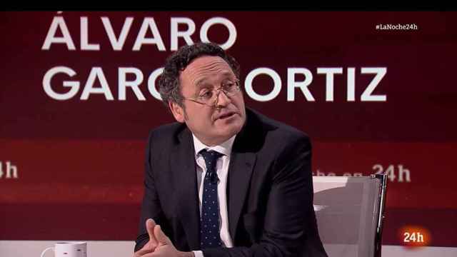 El fiscal general del Estado, Álvaro García Ortiz, este martes en el canal 24 horas.