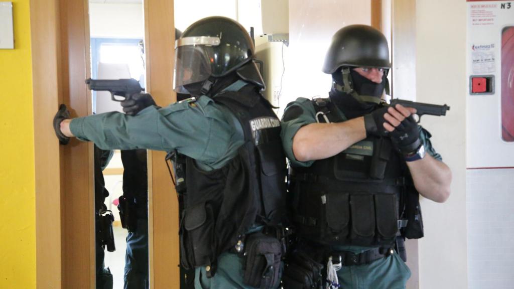 La Comandancia de la Guardia Civil de Zamora hace un simulacro de incidente terrorista en el CEO de Coreses