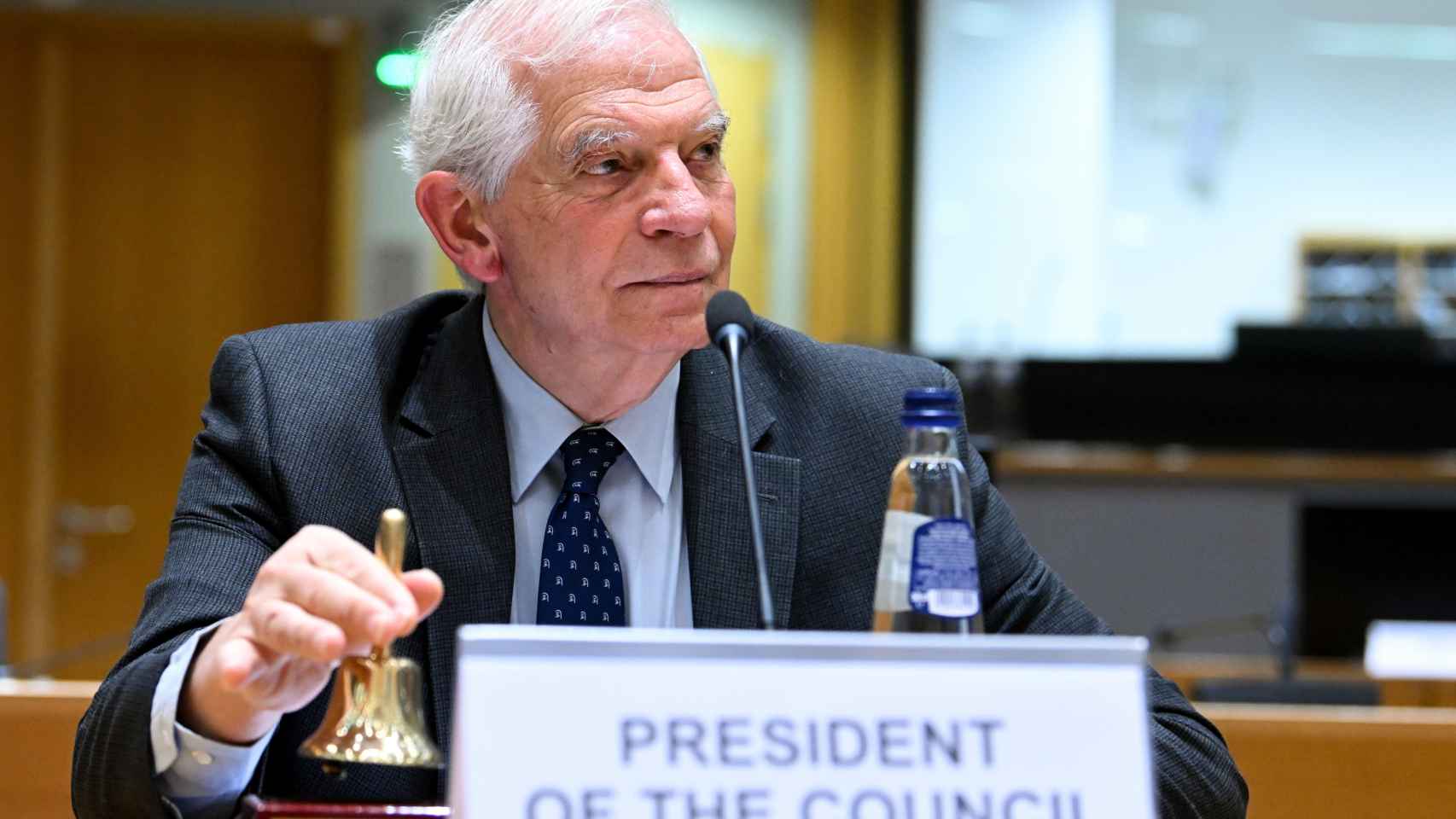 El jefe de la diplomacia europea, Josep Borrell, durante una reunión en Bruselas