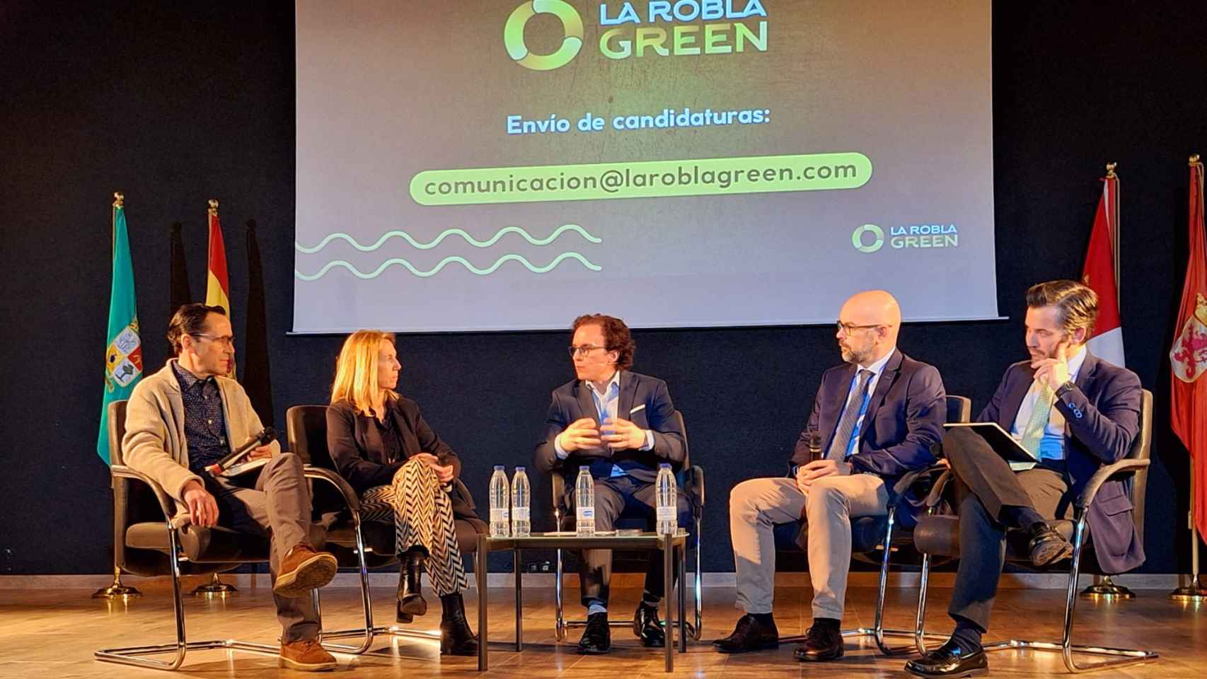 Imagen de la presentación este miércoles del proyecto de 'La Robla Green' en el municipio leonés.