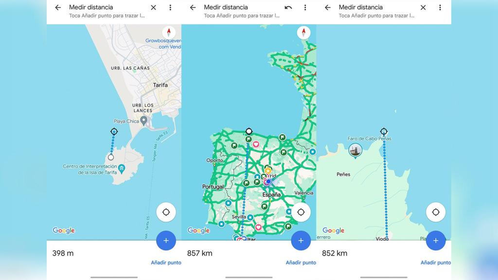 Medir distancias en Google Maps con el móvil