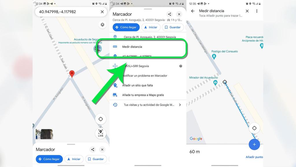 Así se mide una distancia en Google Maps