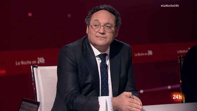 El fiscal Álvaro García Ortiz durante su entrevista este martes en el programa 'La noche en 24 horas'.