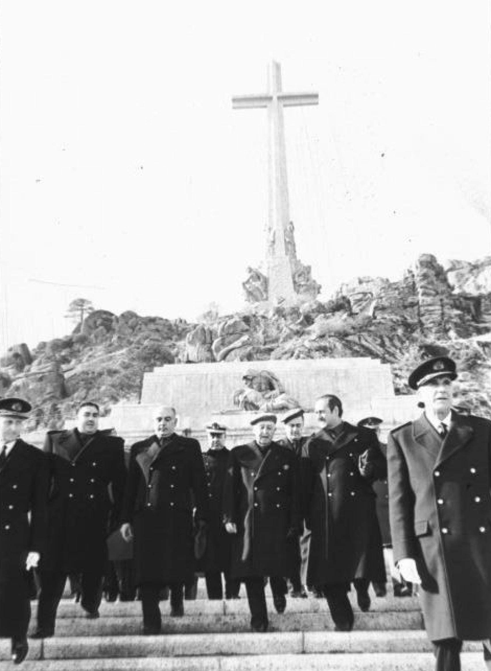 Franco en el Valle de los Caídos en 1959.
