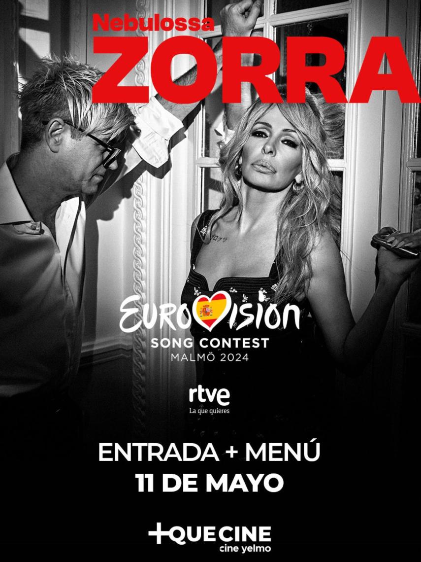 El cartel de 'Eurovisión' en Cine Yelmo.