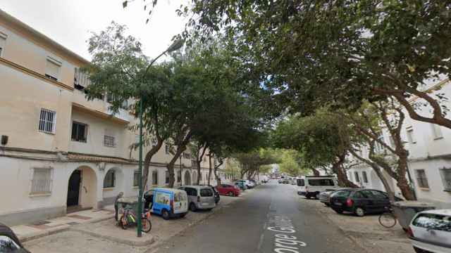 Calle de Málaga donde ocurrió el incendio donde dos personas resultaron heridas.