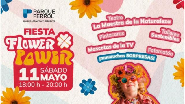 El Centro Comercial Parque Ferrol celebra una Fiesta Flower Power este sábado, 11 de mayo