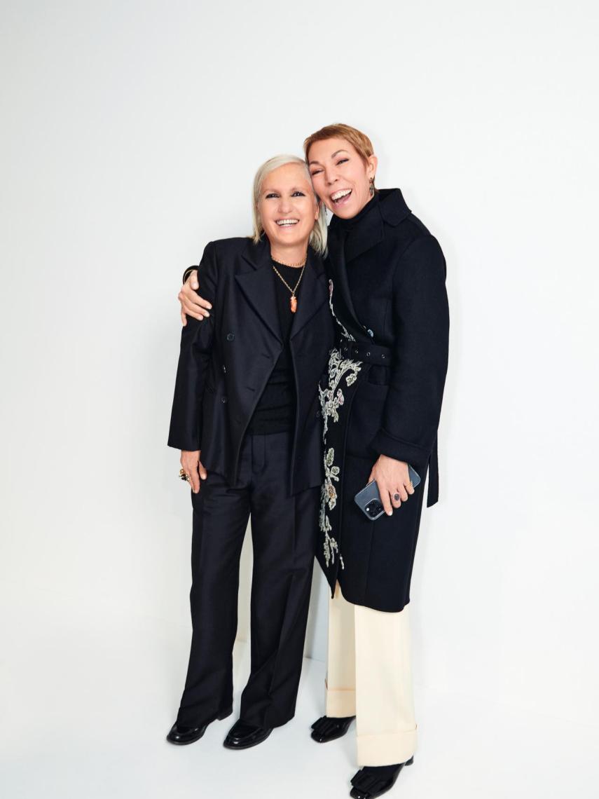 Mathilde Favier y Maria Grazia Chiuri, directora creativa de Dior.