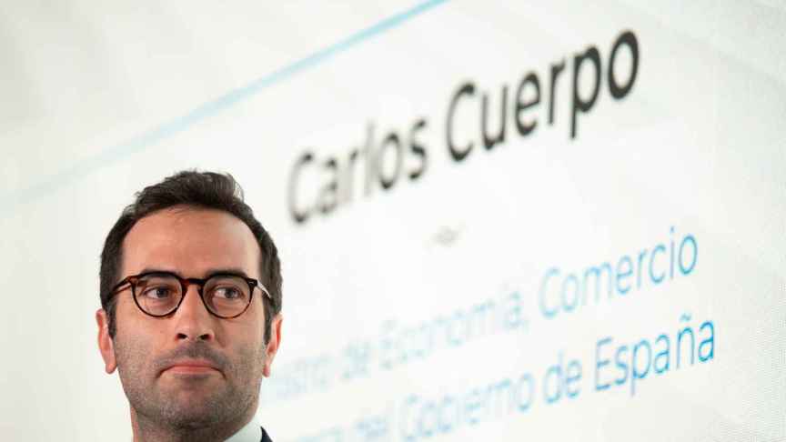 El ministro de Economía, Carlos Cuerpo, este jueves.