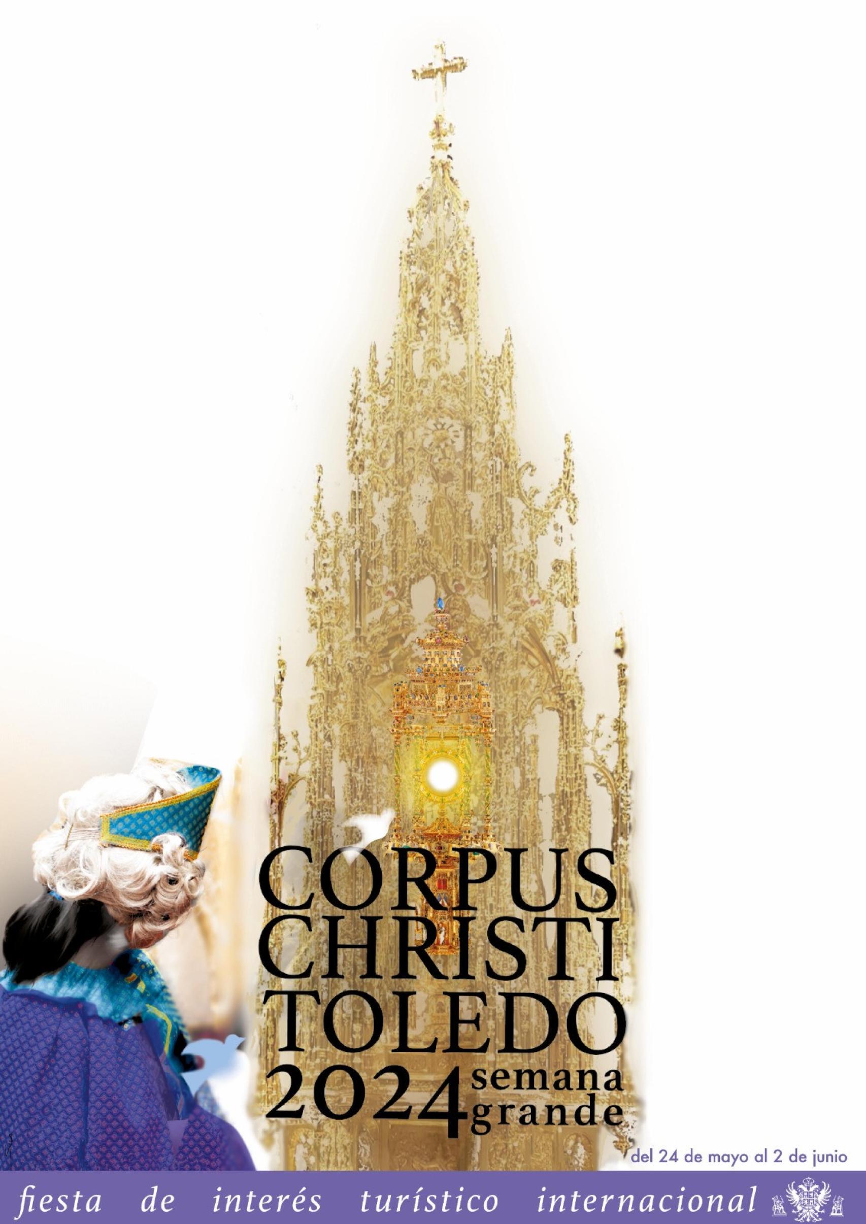 El cartel anunciador del Corpus 2024 en Toledo.
