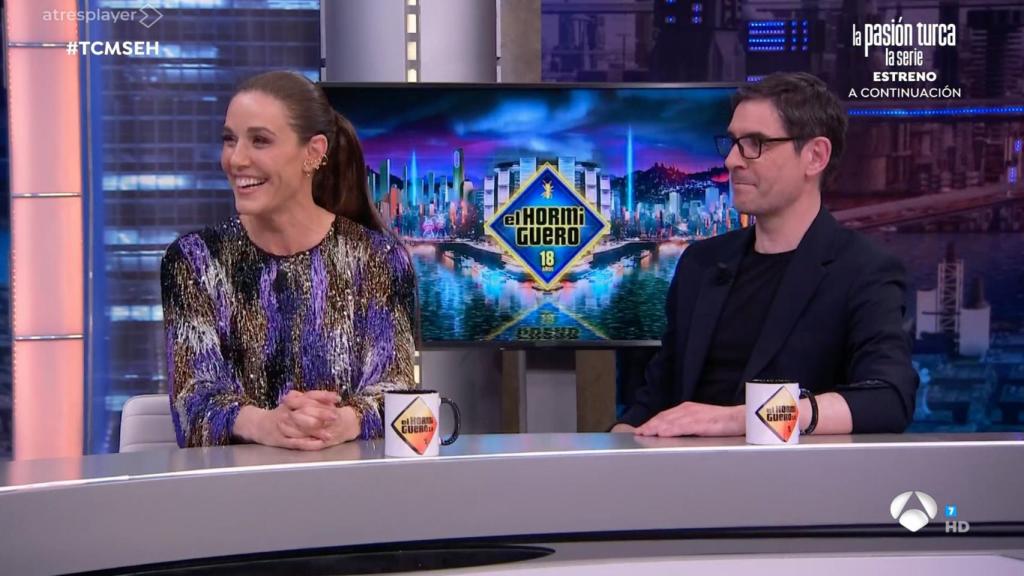 Raquel Sánchez Silva y Juanra Bonet en 'El Hormiguero'.