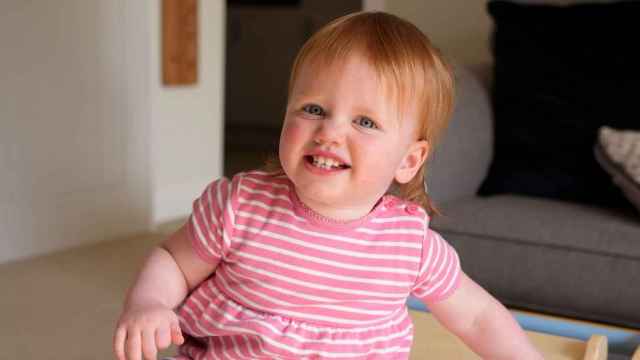 Opal Sandy, la bebé de Reino Unido que ha recibido esta novedosa terapia.