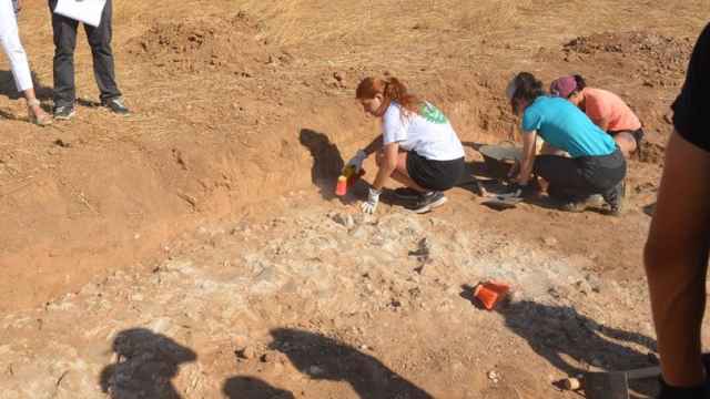 Trabajos de excavación realizados en 'El Solado' en 2022.