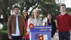 Cristina Maestre, en el centro, durante su intervención.