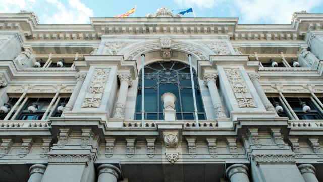 Fachada del Banco de España.