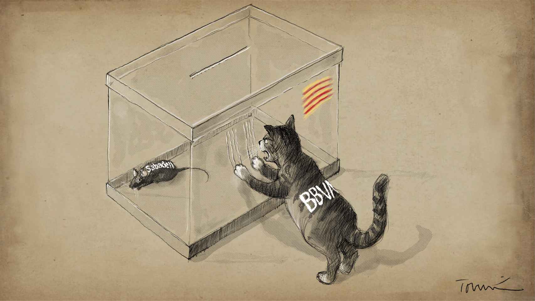 El  timing  del BBVA convierte su opa al Sabadell en arma arrojadiza en la recta final de la campaña catalana