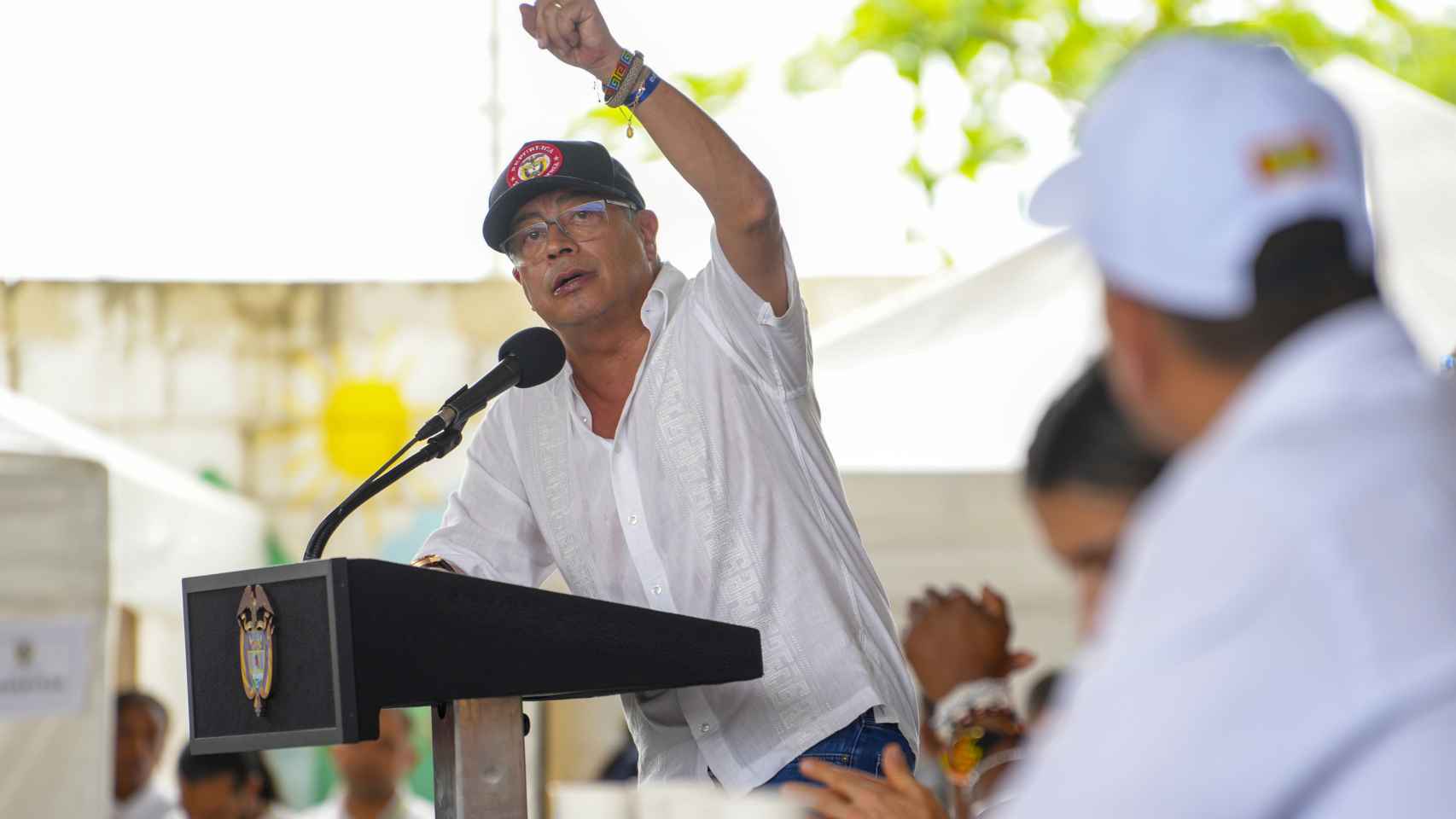 El presidente de Colombia, Gustavo Petro, recrimina las acusaciones de corrupción en su contra.