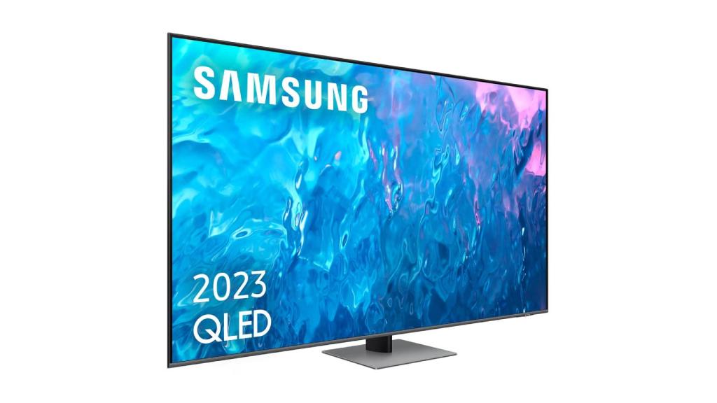 El televisor Samsung TQ75Q77CAT QLED de 75 pulgadas.
