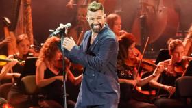 El cantante Ricky Martin durante uno de sus conciertos.