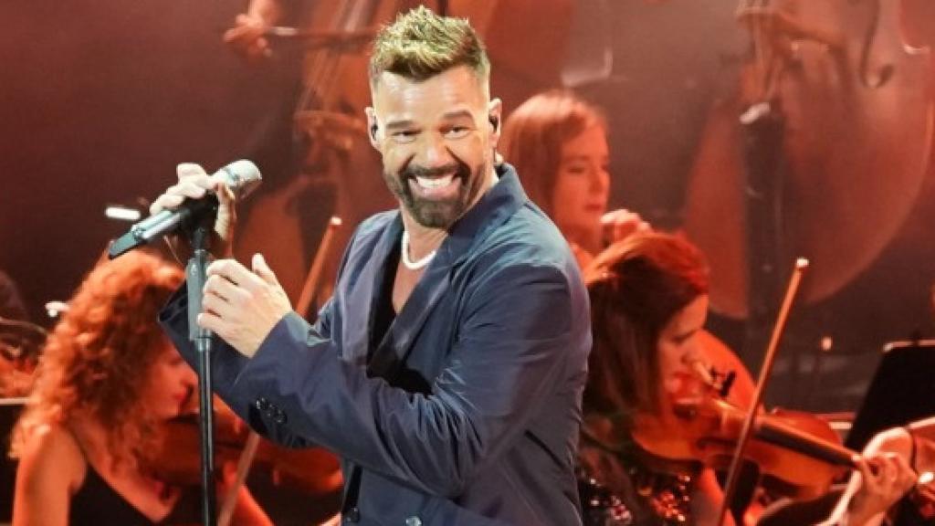 El cantante Ricky Martin durante uno de sus conciertos.