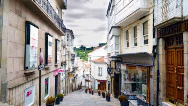 Vista urbana de un pueblo de Galicia