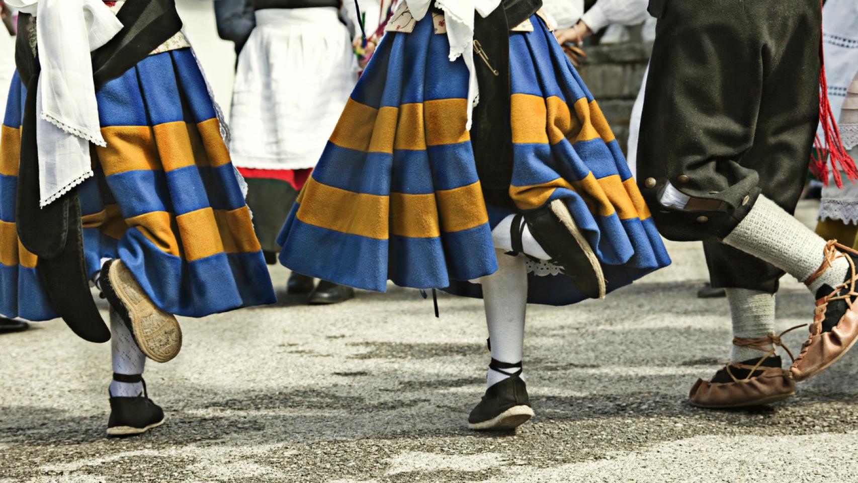 Baile tradicional asturiano.