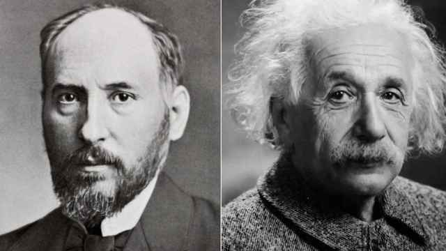 Santiago Ramón y Cajal y Albert Eistein.