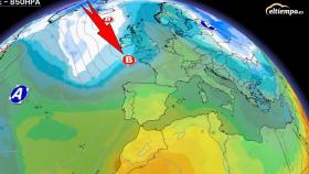 La aproximación de la borrasca en la tercera semana de mayo. Eltiempo.es