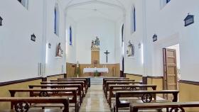 Capilla del edificio que ha salido a la venta en Sagunto, Valencia.