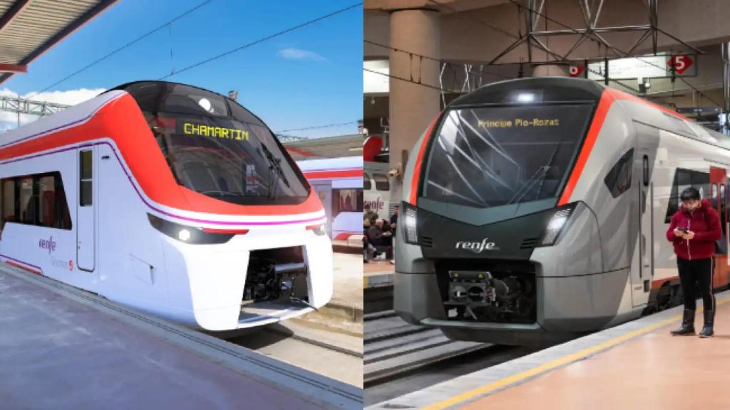 Recreación de los futuros trenes de Alstom y Stadler para Cercanías y Rodalies.