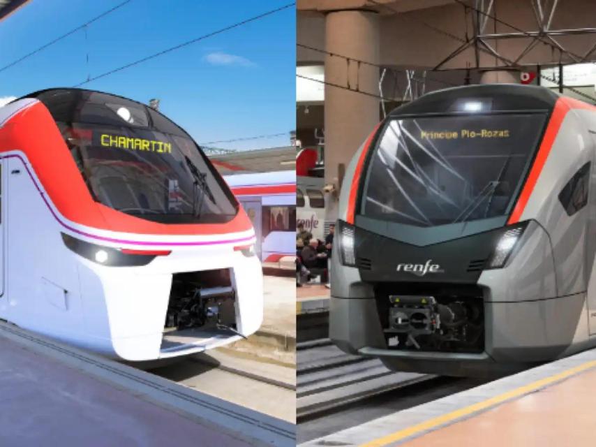 Recreación de los futuros trenes de Alstom y Stadler para Cercanías y Rodalies.