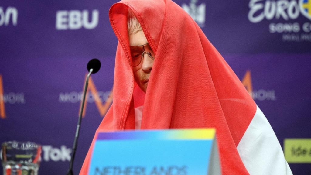 Joost Klein, representante de Países Bajos, en la rueda de prensa de la segunda semifinal de Eurovisión 2024.