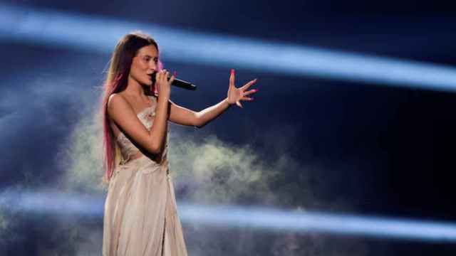 Eden Golan, la representante de Israel en Eurovisión, durante una de sus actuaciones.