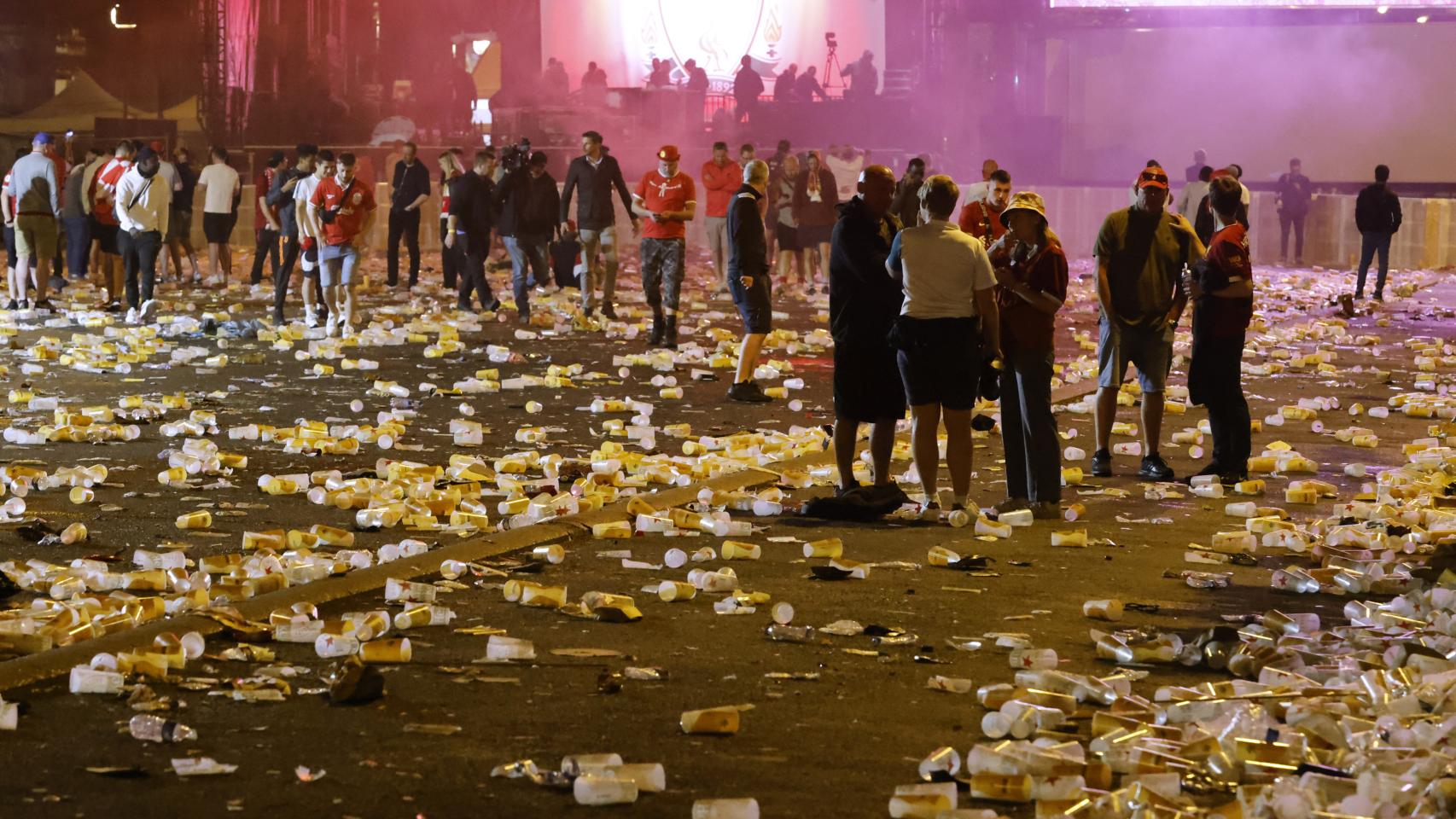 Fan Zone de una final de Champions League.