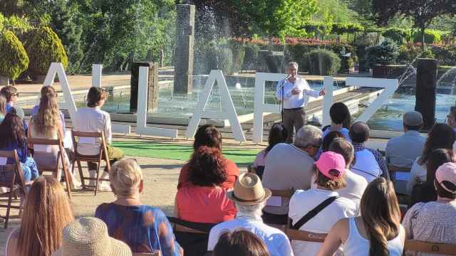 Luis Menor, presidente de la Diputación de Ourense, en el Festival de Xardíns a 2024