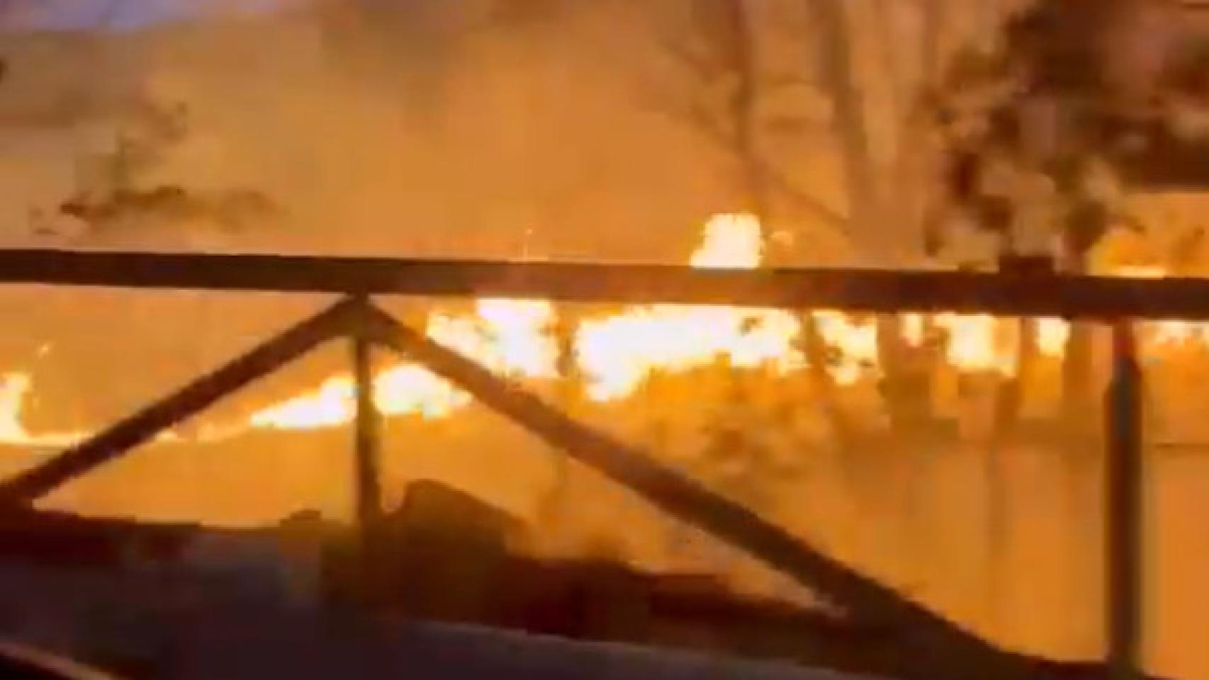 El incendio de las Lagunas de Ruidera comenzó este sábado por la noche.