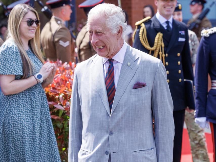 El rey Carlos III, en su último acto, en Minley, el pasado día 9 de mayo.