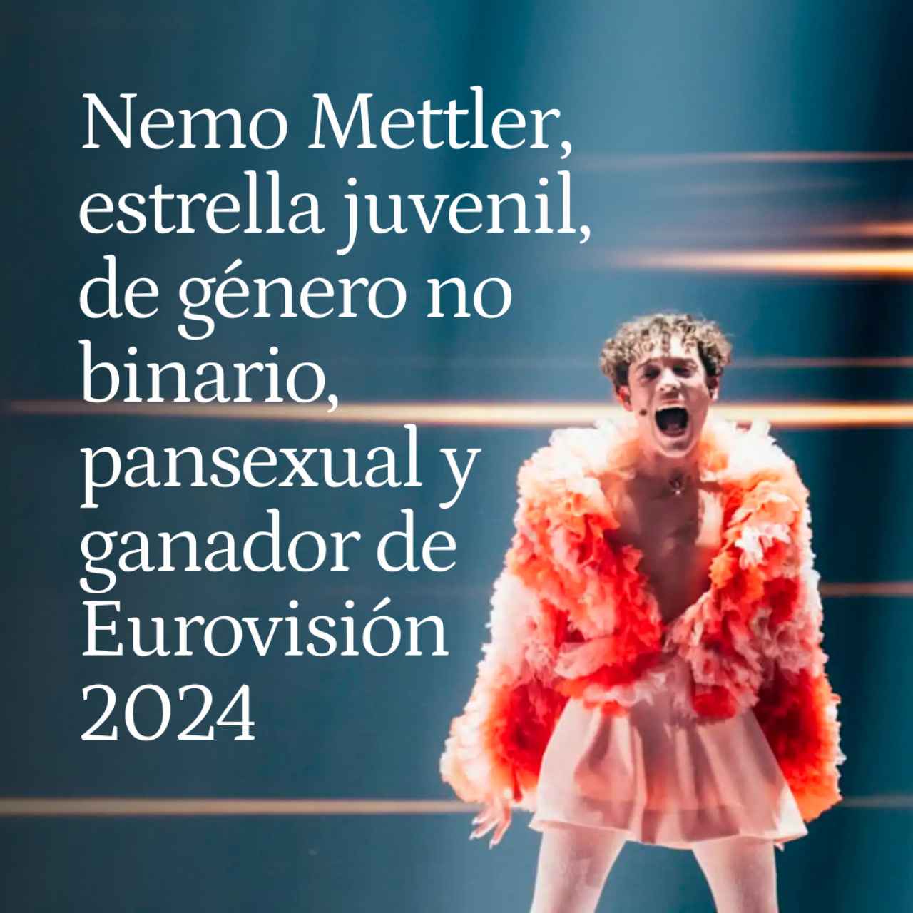 Estrella juvenil, de género no binario y pansexual: todo sobre Nemo Mettler, el suizo ganador de Eurovisión 2024