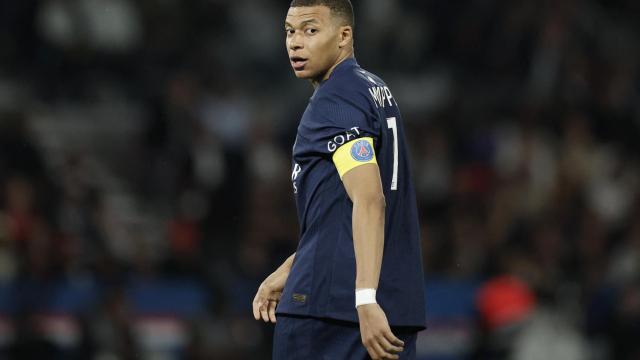 Mbappé, durante su último partido en el Parque de los Príncipes con la camiseta del PSG.