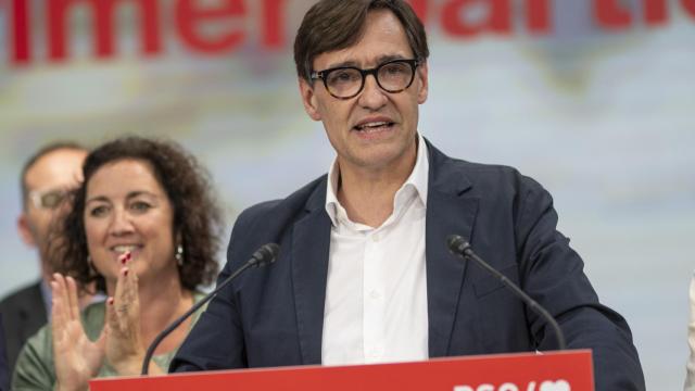 El líder del PSC y candidato del partido a la Presidencia de la Generalitat, Salvador Illa, valora los resultados electorales.