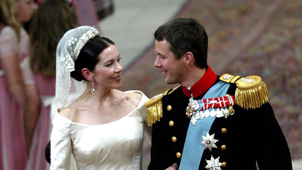 Mary y Federico de Dinamarca el día de su boda.