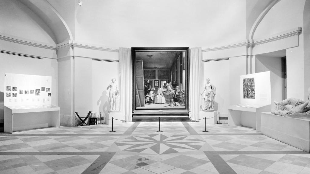 nstalación especial de Las meninas tras su restauración en la sala 74. Foto: Museo del Prado.