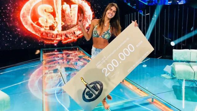 Sofía Suescun, como ganadora de 'Supervivientes 2018'.