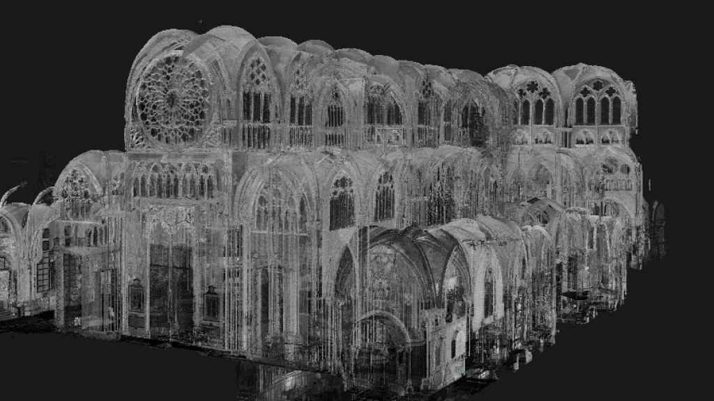 La Catedral de Toledo está siendo escaneada en 3D.