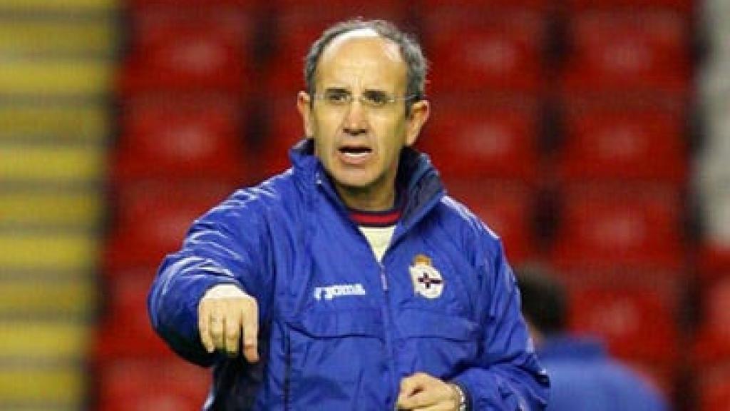 Javier Irureta, durante su etapa como entrenador del Deportivo.