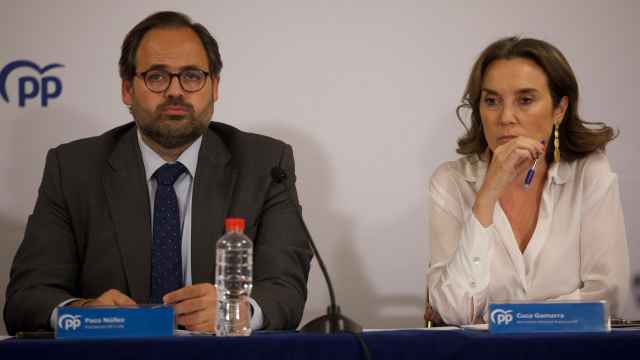 Núñez y Gamarra en el Comité Ejecutivo Autonómico del PP de Castilla-La Mancha. Foto: PP CLM.