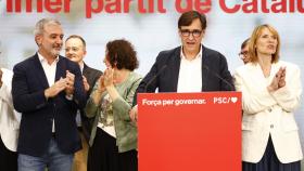 Salvador Illa durante su comparecencia tras las elecciones catalanas