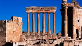 Las ruinas romanas de Baalbek.